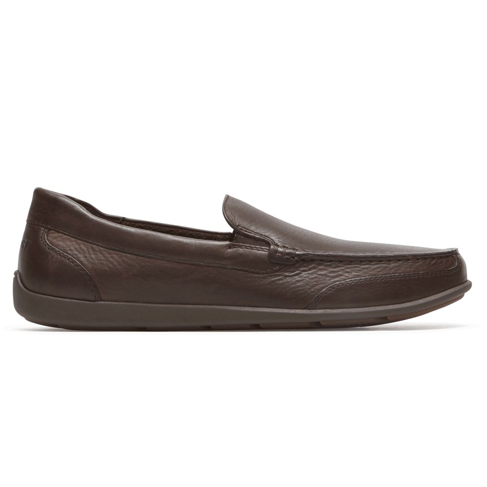 Rockport Bennett Lane 4 Venetian - Mens Slip-Ons - Brown - NZ (OUS-612930)